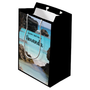 Foto Tropical Island Coast & Sea Geburtstag Mittlere Geschenktüte