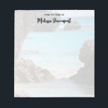 Foto Tropical Island Coast & Sea Notizblock<br><div class="desc">Ein Notizblock mit einem landschaftlichen Foto von Bermudas tropischer Küste. Große,  zerklüftete Felsen kontrastieren mit dem hellen türkisblauen Meer.</div>