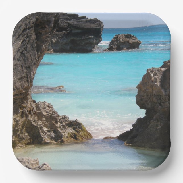 Foto Tropical Island Coast & Sea Pappteller (Vorderseite)