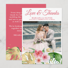 Foto Tropical Palm Blätter Blumenladen Einladung