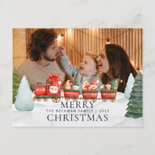 Foto Truck Gnomes Winterschnee Frohe Weihnachten