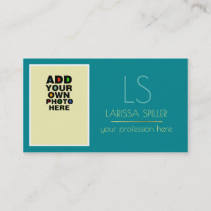 Foto türkis visitenkarte