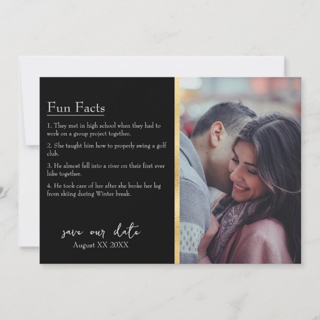 Foto über Bräuche und Bräuche in Schwarz Einladung (Vorderseite)