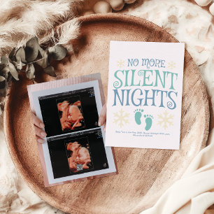 Foto Ultrasound Weihnachtsschwangerschaft Ankündig Feiertagskarte