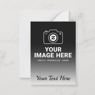 Foto- und benutzerdefiniertes Nachrichtendesign Mitteilungskarte
