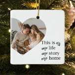 Foto- und Familienpreisgeschenk für moderne Paare Keramikornament<br><div class="desc">Foto- und Familienpreisgeschenk für moderne Paare</div>
