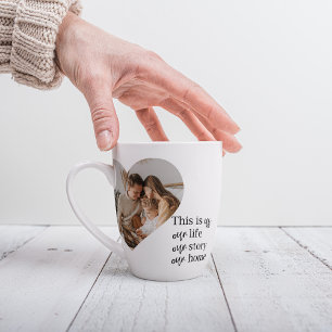 Foto- und Familienpreisgeschenk für moderne Paare Milchtasse