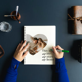 Foto- und Familienpreisgeschenk für moderne Paare Notizblock
