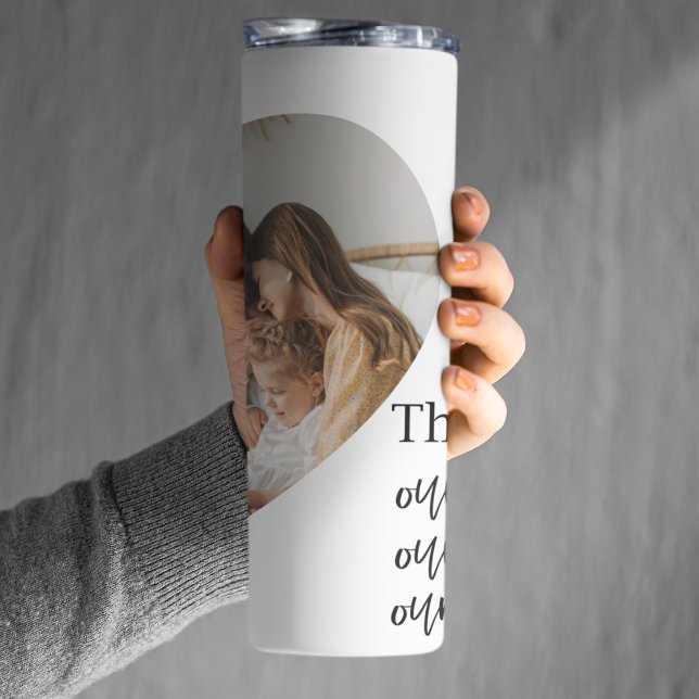 Foto- und Familienpreisgeschenk für moderne Paare Thermosbecher (Von Creator hochgeladen)