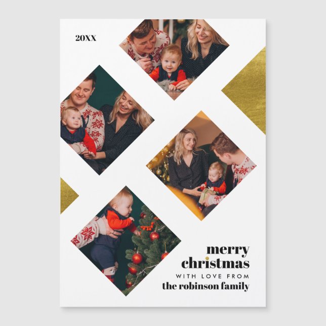 Foto- und Goldplätze | Weihnachtsgalerie Magnetkarte (Vorderseite)