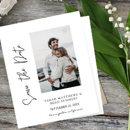 Foto und Handtypografie Save the Date