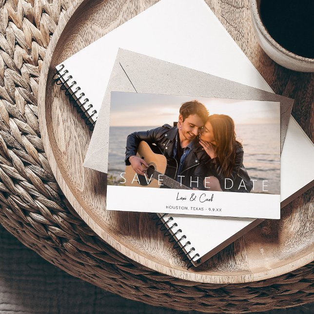 Foto und Kalligrafie 5 MOD Save the Date Einladung (Von Creator hochgeladen)