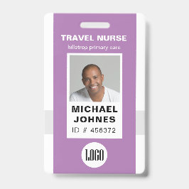 Foto und Logo des Pflegepersonals Abzeichen Ausweis