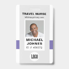 Foto und Logo des Pflegepersonals Abzeichen Ausweis