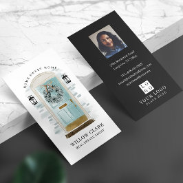 Foto und Logo für die aquamarine Vordertür Visitenkarte