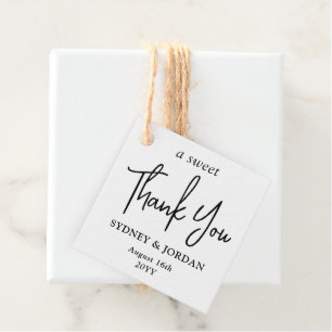 Foto und moderne Schrift Eine süße Dankeschön-Hoch Geschenkanhänger