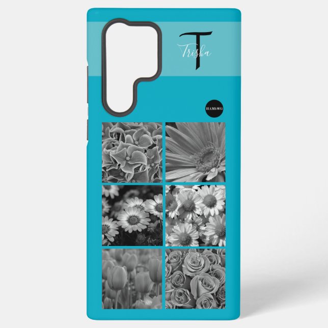 Foto und Monogram Handy Fall HAMbyWG Samsung Galaxy Hülle (Rückseite)