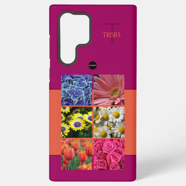 Foto und Monogram Handy Fall HAMbyWG Samsung Galaxy Hülle (Rückseite)