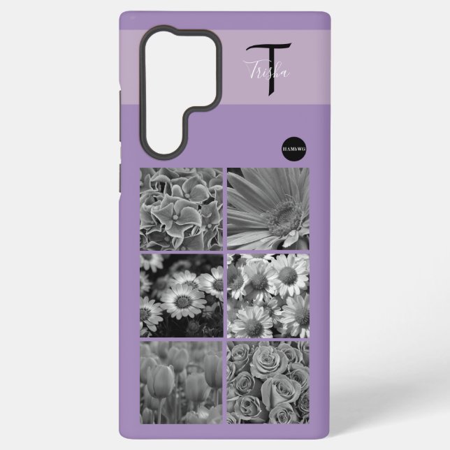 Foto und Monogram Handy Fall HAMbyWG Samsung Galaxy Hülle (Rückseite)