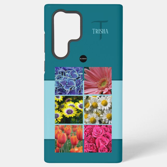 Foto und Monogram Handy Fall HAMbyWG Samsung Galaxy Hülle (Rückseite)