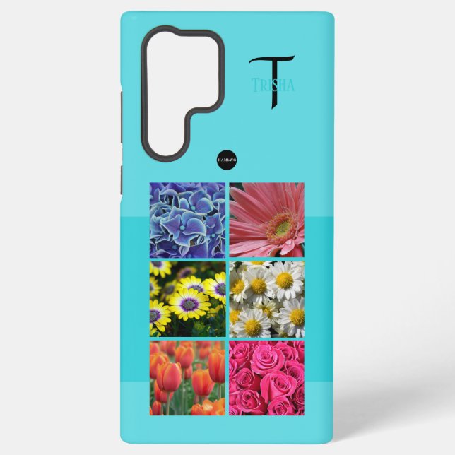 Foto und Monogram Handy Fall HAMbyWG Samsung Galaxy Hülle (Rückseite)