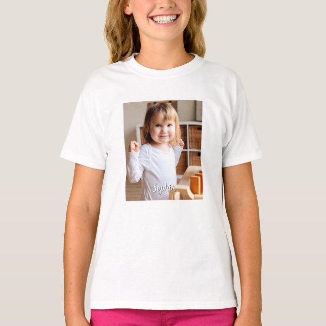 Foto und Name der Schwester T-Shirt (Vorderseite)