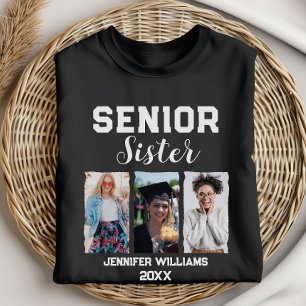 Foto und Name des benutzerdefinierten Senior Siste T-Shirt