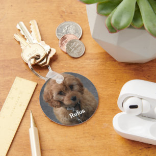 Foto und Name Personalisiert Schlüsselanhänger