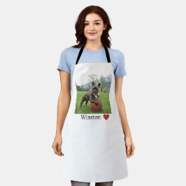 Foto und Name Weibliche Französischer Bulldog Schürze