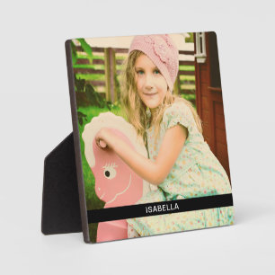 Foto- und Namensschild mit Ständervorlage Fotoplatte