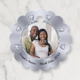 Foto- und Personalisierte Gastgeschenk Hochzeit Geschenkanhänger