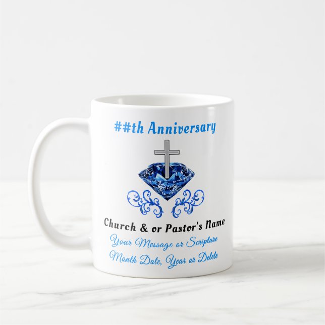Foto und Personalisierte Kirchenfeier Geschenke Kaffeetasse (Links)