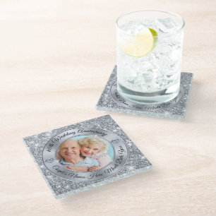 Foto- und personalisierte Untersetzer zum 60. Hoch