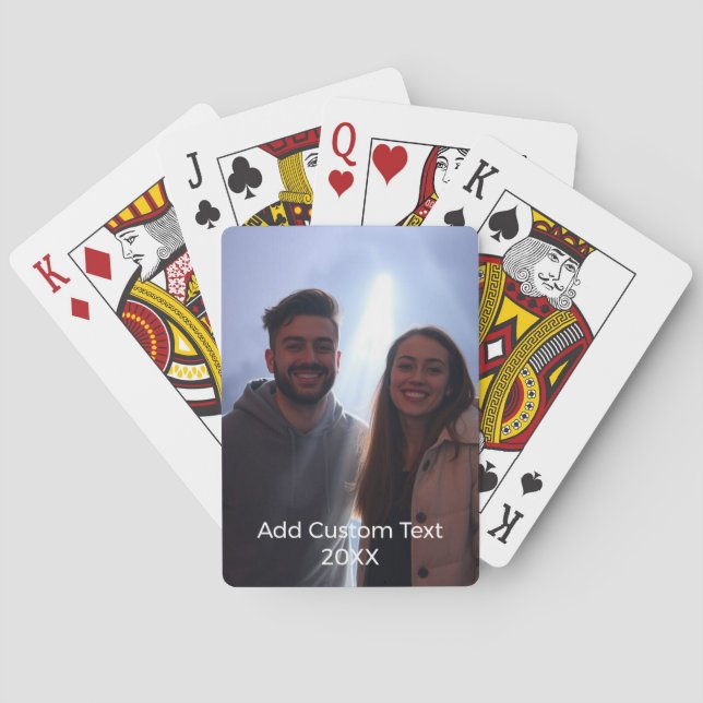 Foto und Text 2 - FotoCollage Spielkarten (Rückseite)