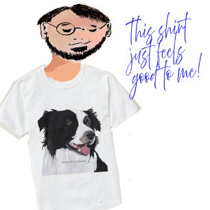 Foto und Text-Border-Collie personalisieren T-Shirt