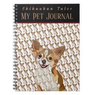 Foto und Text Chihuahuas Pet Journal personalisier Notizblock