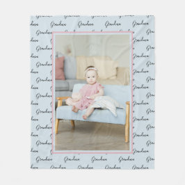 Foto und Text Einzigartige Personalisierte DIY Fleecedecke