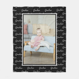 Foto und Text Einzigartige Personalisierte DIY Fleecedecke