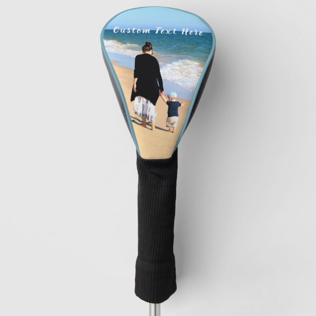 Foto und Text-Golf-Cover-Geschenk anpassen Golf Headcover (Vorderseite)