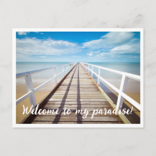 Foto und Text hochladen Postkarte