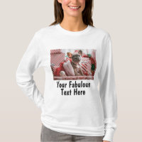 Foto und Text individuell auf Langarmshirt