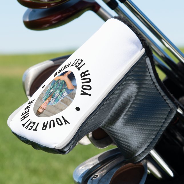 Foto und Text personalisiert Golf Headcover (Create your Own Photo Golf Head Cover )