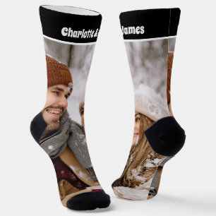 Foto und Textvorlage für personalisierte Neuerunge Socken