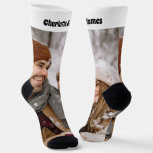 Foto und Textvorlage für personalisierte Neuerunge Socken