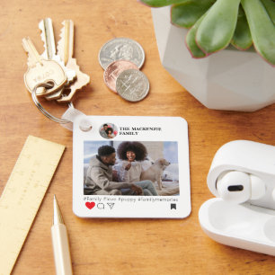 Foto und Textvorlage zur sozialen Medienneuheit Schlüsselanhänger