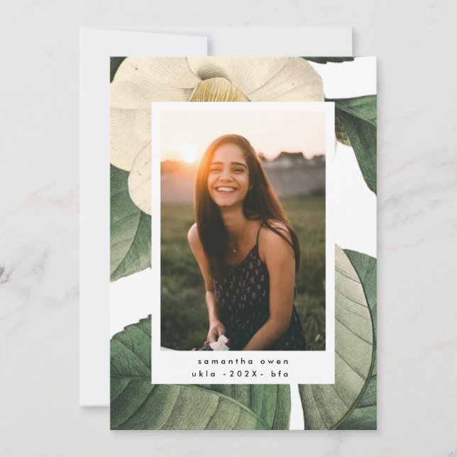 Foto-Universität Grad der Weißen Antike Blume Ankündigung (Vorderseite)