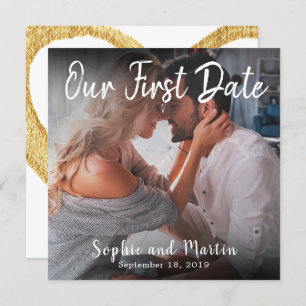 Foto Unsere First Date Couple Wedelfreunde Card Dankeskarte