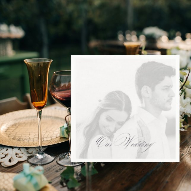 Foto Unsere Hochzeitsempfangs-Cocktail Serviette (Von Creator hochgeladen)