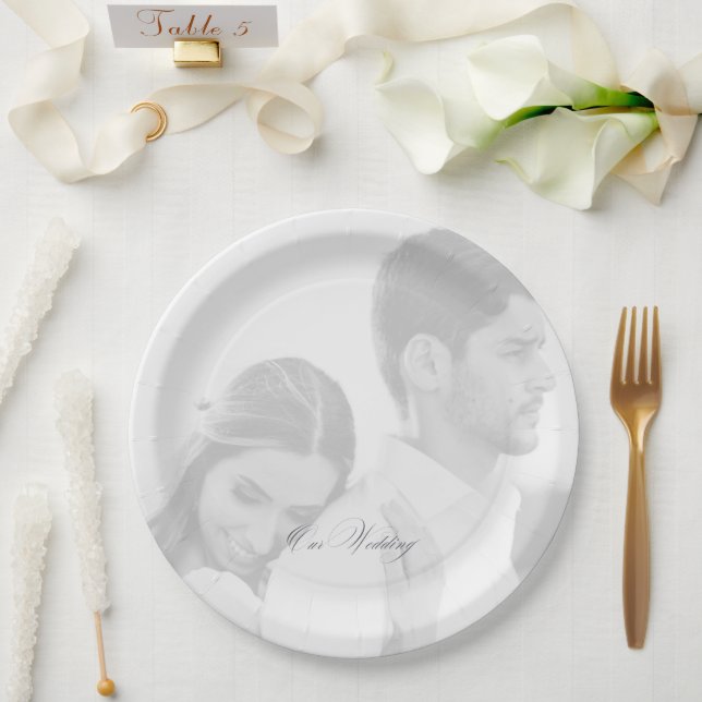 Foto Unsere Hochzeitsfeier Pappteller (Hochzeit)