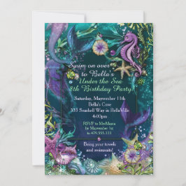 Foto unter der Meerjungfrau Einladungen zum Geburt